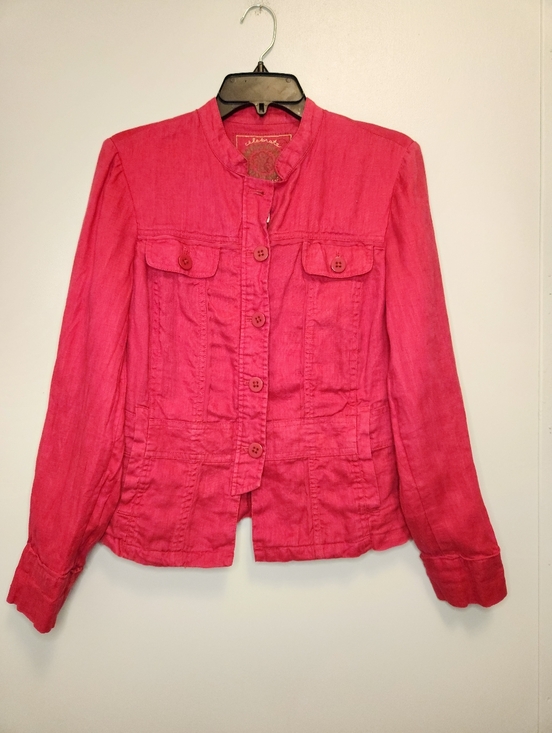 Coldwater Creek Jackets & Blazers - Coldwater Creek Celebrate Your Spirit Linen Button-up Jacket Size 10